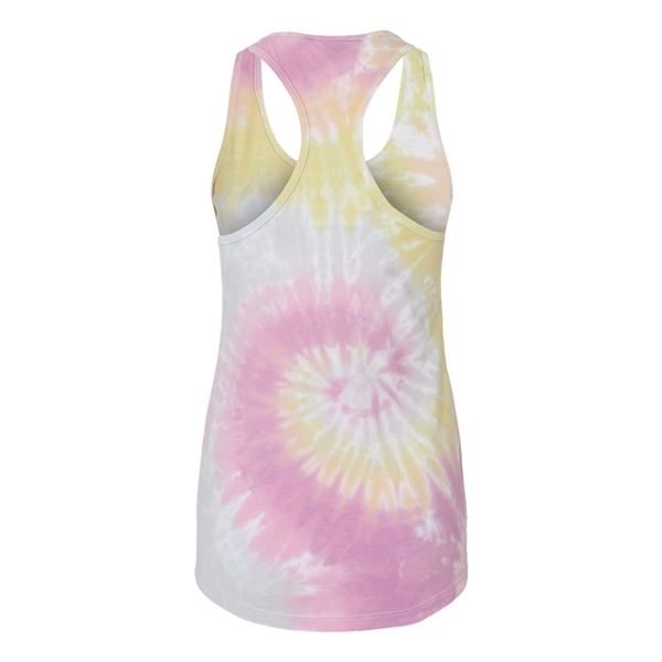 Colortone Women's Tie-Dyed Racerback Tank Top - Colortone Women's Tie-Dyed Racerback Tank Top - Image 4 of 12