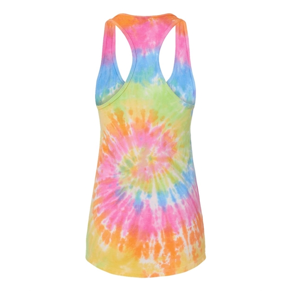 Colortone Women's Tie-Dyed Racerback Tank Top - Colortone Women's Tie-Dyed Racerback Tank Top - Image 6 of 12