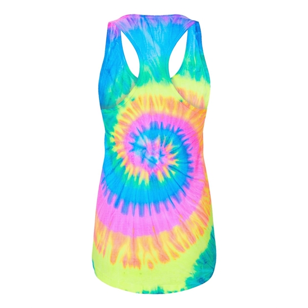 Colortone Women's Tie-Dyed Racerback Tank Top - Colortone Women's Tie-Dyed Racerback Tank Top - Image 10 of 12