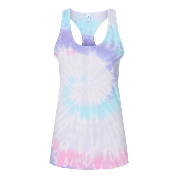 Colortone Women's Tie-Dyed Racerback Tank Top - Colortone Women's Tie-Dyed Racerback Tank Top - Image 11 of 12