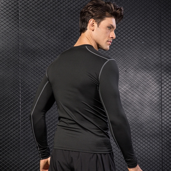 Men Athletic Quick Dry Long Sleeves - Men Athletic Quick Dry Long Sleeves - Image 3 of 4