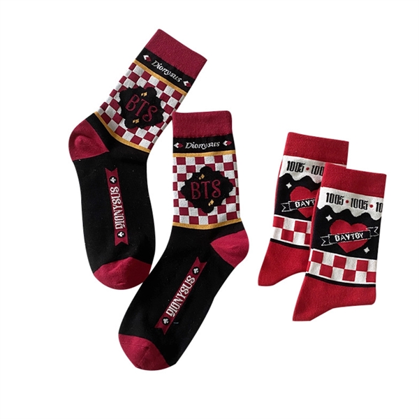 One Size Fits all Cotton Crew Socks - One Size Fits all Cotton Crew Socks - Image 1 of 2