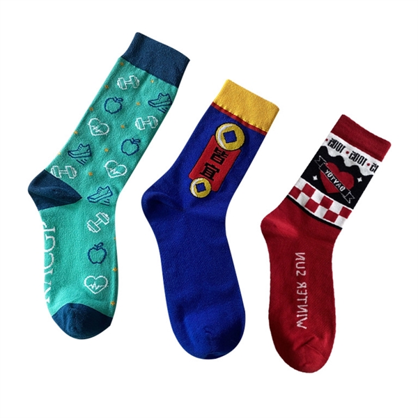 One Size Fits all Cotton Crew Socks - One Size Fits all Cotton Crew Socks - Image 2 of 2