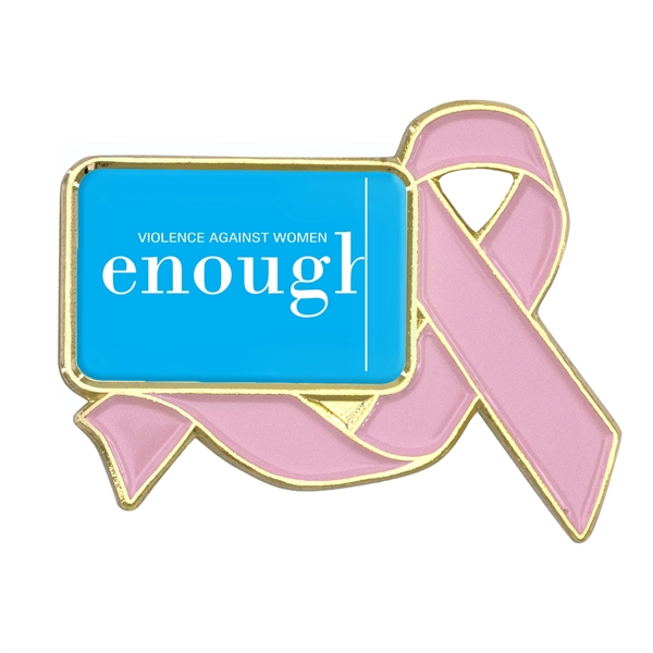 Awareness Ribbon Lapel Pins w/ Custom Logo - Awareness Ribbon Lapel Pins w/ Custom Logo - Image 1 of 16
