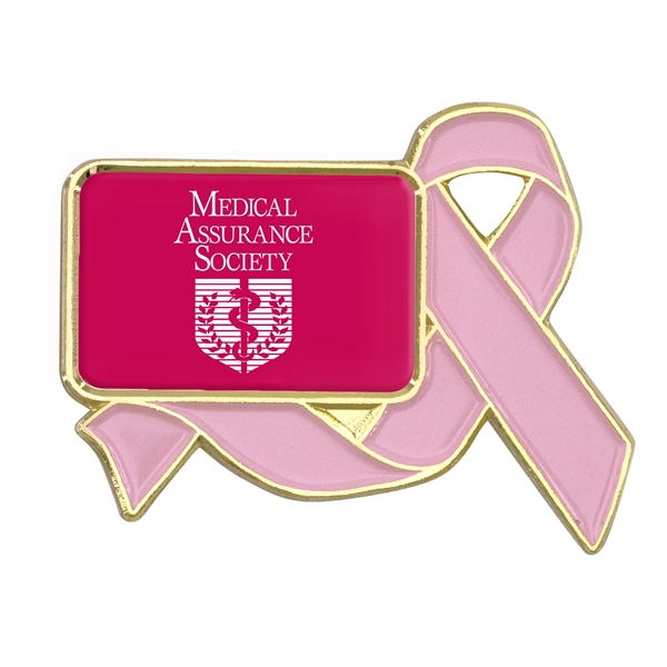 Awareness Ribbon Lapel Pins w/ Custom Logo - Awareness Ribbon Lapel Pins w/ Custom Logo - Image 4 of 16