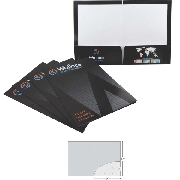 Specialty Folder with 1 Curved Pocket - Specialty Folder with 1 Curved Pocket - Image 1 of 2