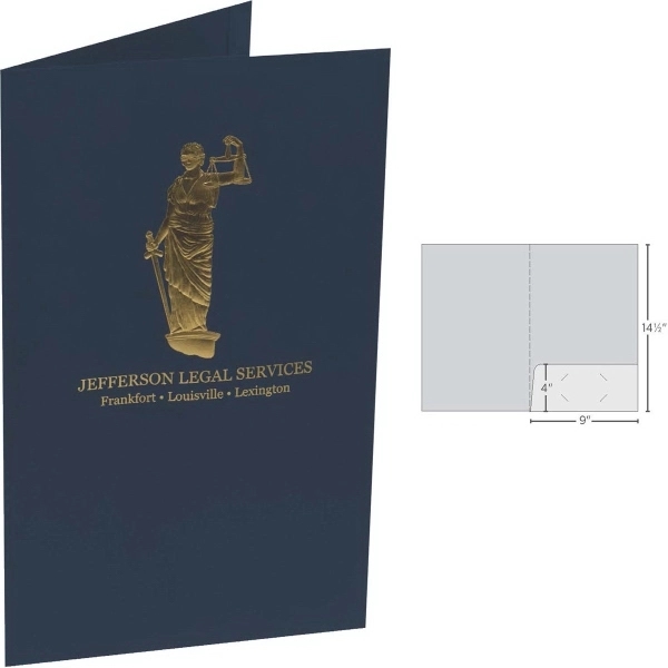 Legal Sized Folder with 1 Pocket and Business Card Slits - Legal Sized Folder with 1 Pocket and Business Card Slits - Image 1 of 1
