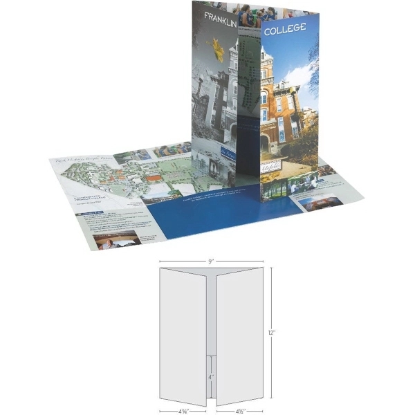 Gatefold Folder with One Horizontal Pocket - Gatefold Folder with One Horizontal Pocket - Image 1 of 1