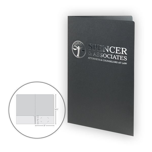 Legal Sized Folder - 2 Pockets with Rounded Corners - Legal Sized Folder - 2 Pockets with Rounded Corners - Image 0 of 1