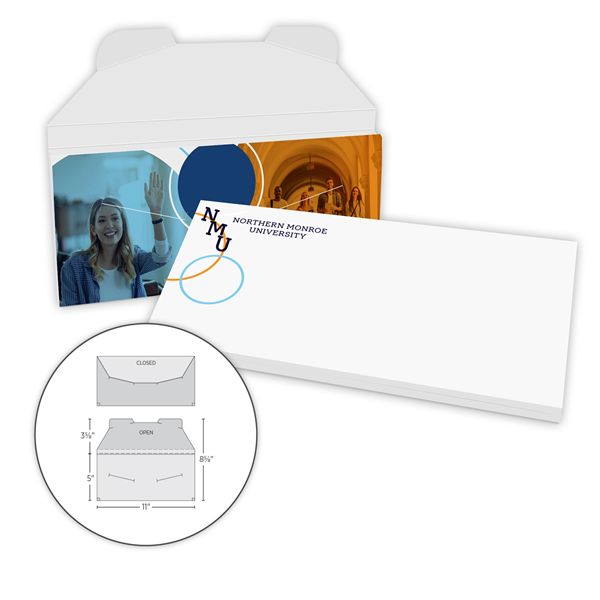 Fold Over Flap Folder - Expandable 3/4" Gusset - Fold Over Flap Folder - Expandable 3/4" Gusset - Image 0 of 1