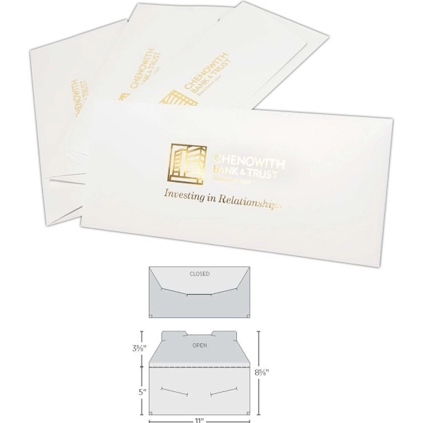 Fold Over Flap Folder - Expandable 3/4" Gusset - Fold Over Flap Folder - Expandable 3/4" Gusset - Image 1 of 1