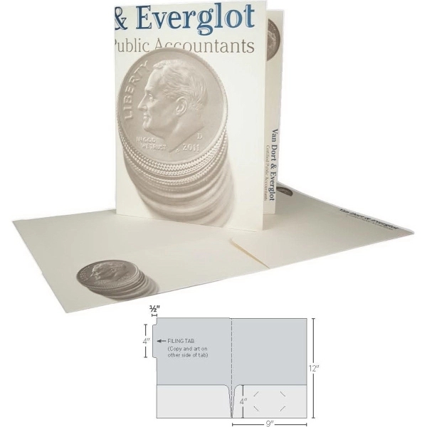One Tab File Folder with 2 Pockets - One Tab File Folder with 2 Pockets - Image 1 of 1