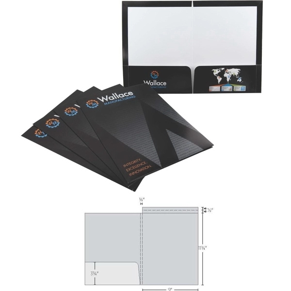 Specialty Tax Folder with Left Pocket and Full Length Tab - Specialty Tax Folder with Left Pocket and Full Length Tab - Image 2 of 2