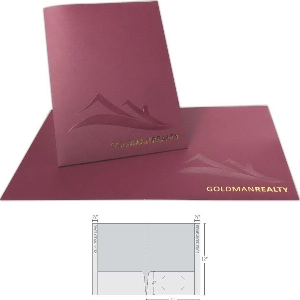 Standard Presentation Folder with 2 Reinforced Edges - Standard Presentation Folder with 2 Reinforced Edges - Image 1 of 2