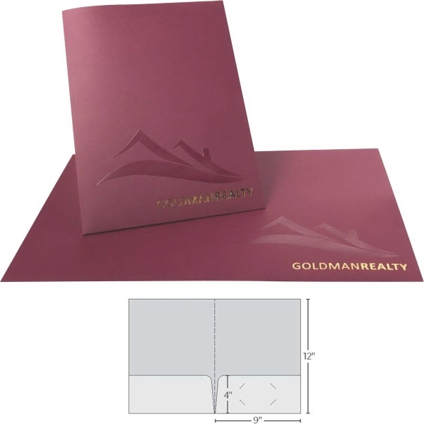 Standard Presentation Folder - 2 Pockets with Biz Card Slits - Standard Presentation Folder - 2 Pockets with Biz Card Slits - Image 11 of 11