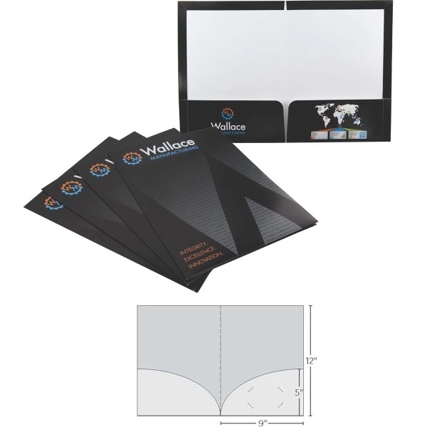 Specialty Folder with 2 Curved Pockets - Specialty Folder with 2 Curved Pockets - Image 1 of 2