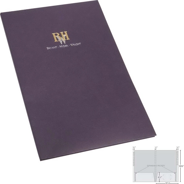 Legal Sized Folder with 2 Pockets and 2 Reinforced Edges - Legal Sized Folder with 2 Pockets and 2 Reinforced Edges - Image 2 of 2