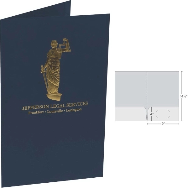 Legal Sized Folder with 2 Pockets and Business Card Slits - Legal Sized Folder with 2 Pockets and Business Card Slits - Image 1 of 1