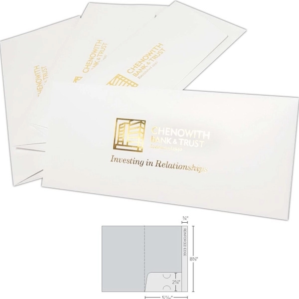 1 Pocket Mini Folder with Reinforced Edge-Fits in 6"x9" env. - 1 Pocket Mini Folder with Reinforced Edge-Fits in 6"x9" env. - Image 1 of 1