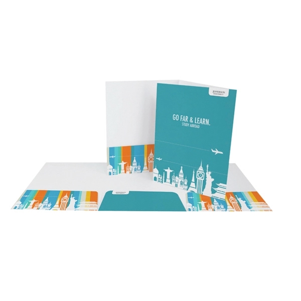 Tri-Panel Folder with 1 Pocket on Right Panel - Tri-Panel Folder with 1 Pocket on Right Panel - Image 1 of 1
