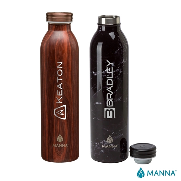 Manna™ 20 oz. Retro Stainless Steel Water Bottle - Manna™ 20 oz. Retro Stainless Steel Water Bottle - Image 0 of 3