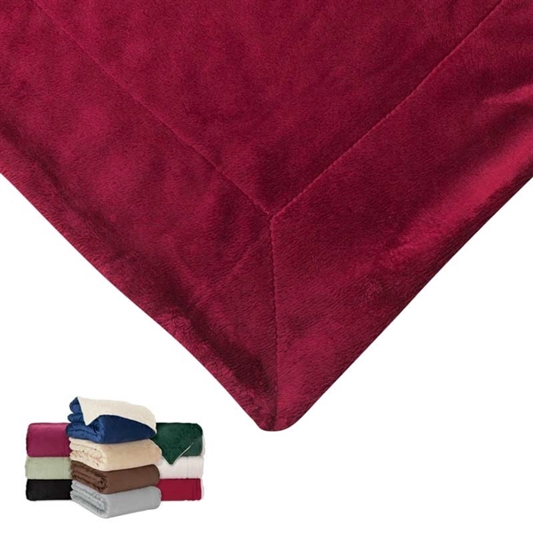 Custom Brookline Micro Mink Sherpa Blanket