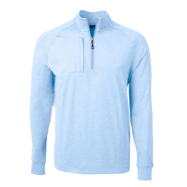Cutter & Buck Adapt Eco Knit Heather Mens Quarter Zip Pul... - Cutter & Buck Adapt Eco Knit Heather Mens Quarter Zip Pul... - Image 0 of 17