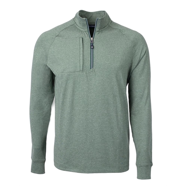 Cutter & Buck Adapt Eco Knit Heather Mens Quarter Zip Pul... - Cutter & Buck Adapt Eco Knit Heather Mens Quarter Zip Pul... - Image 4 of 17