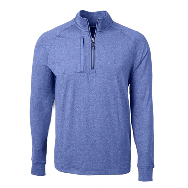 Cutter & Buck Adapt Eco Knit Heather Mens Quarter Zip Pul... - Cutter & Buck Adapt Eco Knit Heather Mens Quarter Zip Pul... - Image 7 of 17