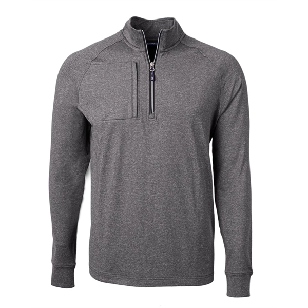 Cutter & Buck Adapt Eco Knit Heather Mens Quarter Zip Pul... - Cutter & Buck Adapt Eco Knit Heather Mens Quarter Zip Pul... - Image 8 of 17