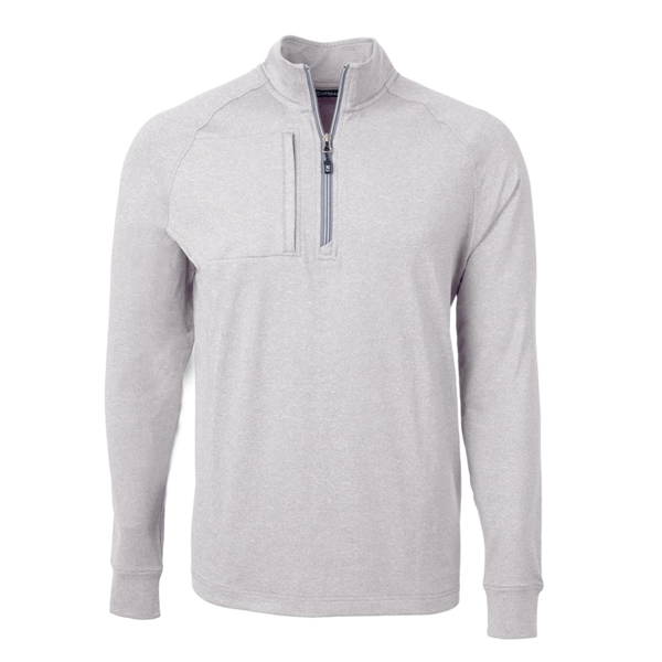 Cutter & Buck Adapt Eco Knit Heather Mens Quarter Zip Pul... - Cutter & Buck Adapt Eco Knit Heather Mens Quarter Zip Pul... - Image 9 of 17