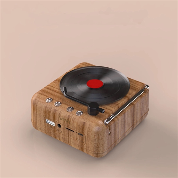 Old Fashioned Record Player Style Bluetooth Speaker - Old Fashioned Record Player Style Bluetooth Speaker - Image 1 of 2