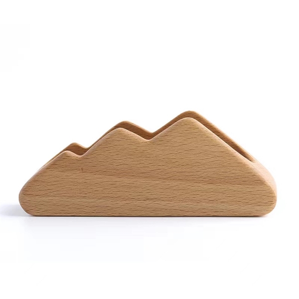 Desk Wood Display Business Card Holder - Desk Wood Display Business Card Holder - Image 1 of 3