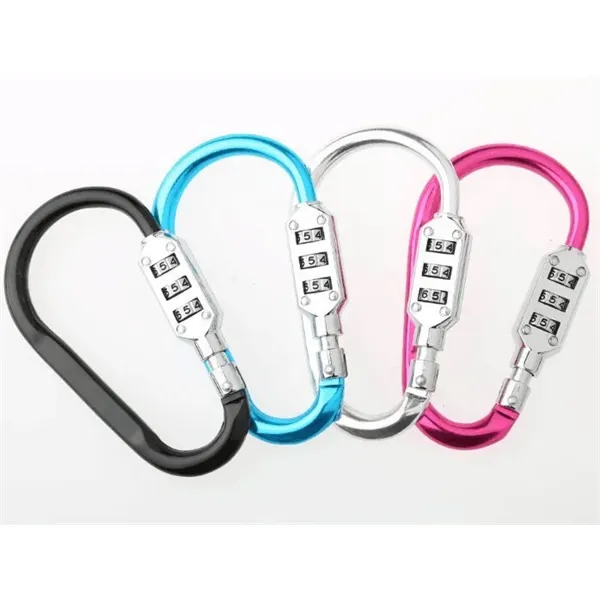 Metal Carabiner Digital Padlock - Metal Carabiner Digital Padlock - Image 1 of 5