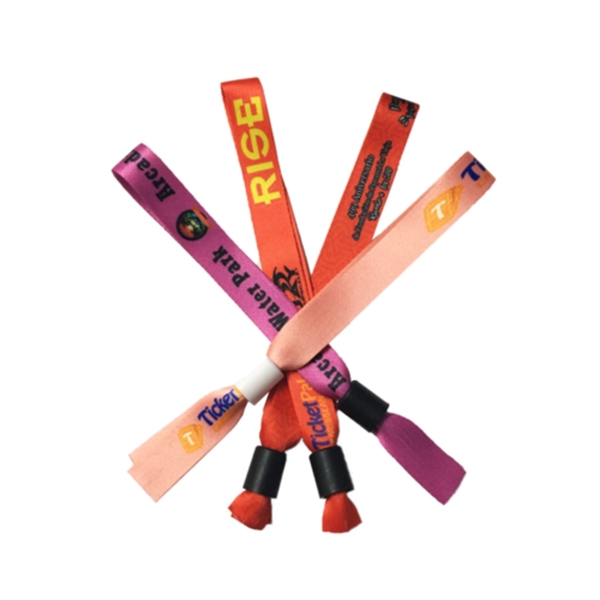 1/2" Sublimated Event Wristbands w/ Locking Bead - 1/2" Sublimated Event Wristbands w/ Locking Bead - Image 0 of 6