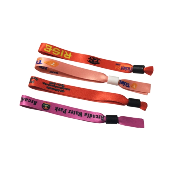 1/2" Sublimated Event Wristbands w/ Locking Bead - 1/2" Sublimated Event Wristbands w/ Locking Bead - Image 1 of 6