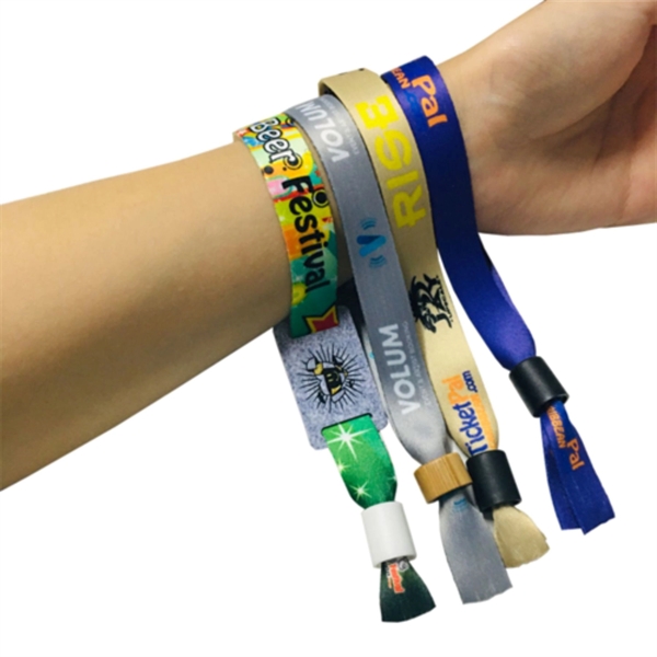 1/2" Sublimated Event Wristbands w/ Locking Bead - 1/2" Sublimated Event Wristbands w/ Locking Bead - Image 2 of 6