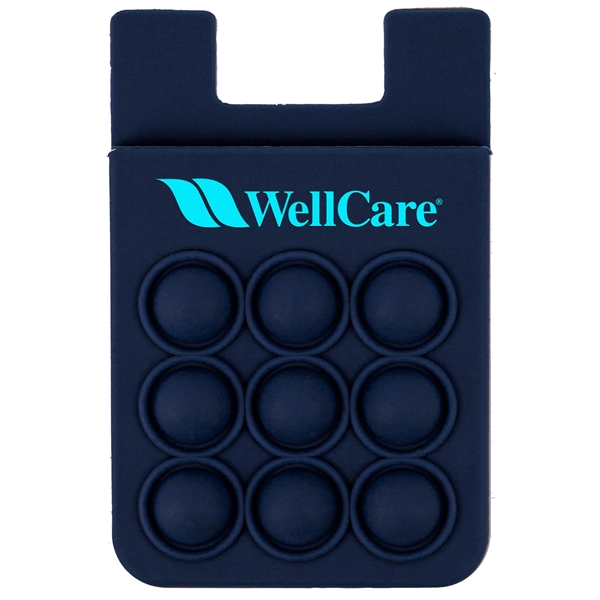 Popper Stress Reliever Silicone Phone Wallet - Popper Stress Reliever Silicone Phone Wallet - Image 3 of 22