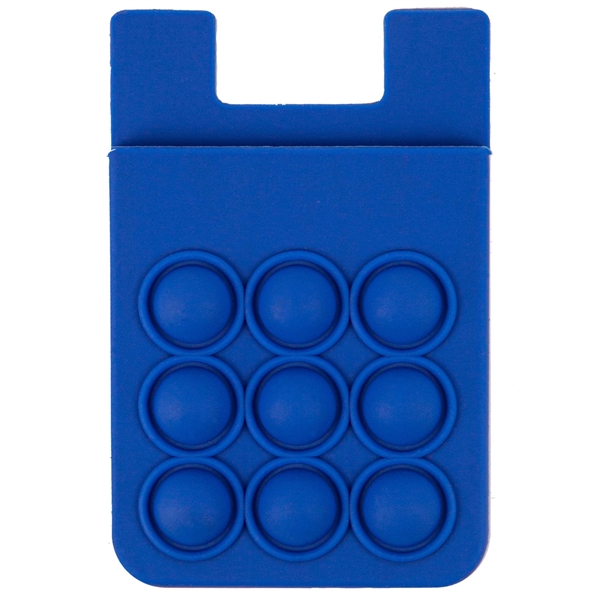 Popper Stress Reliever Silicone Phone Wallet - Popper Stress Reliever Silicone Phone Wallet - Image 6 of 22