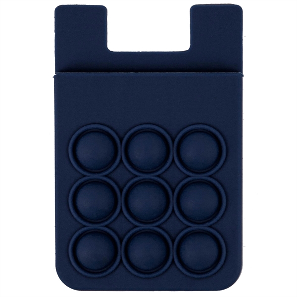 Popper Stress Reliever Silicone Phone Wallet - Popper Stress Reliever Silicone Phone Wallet - Image 9 of 22