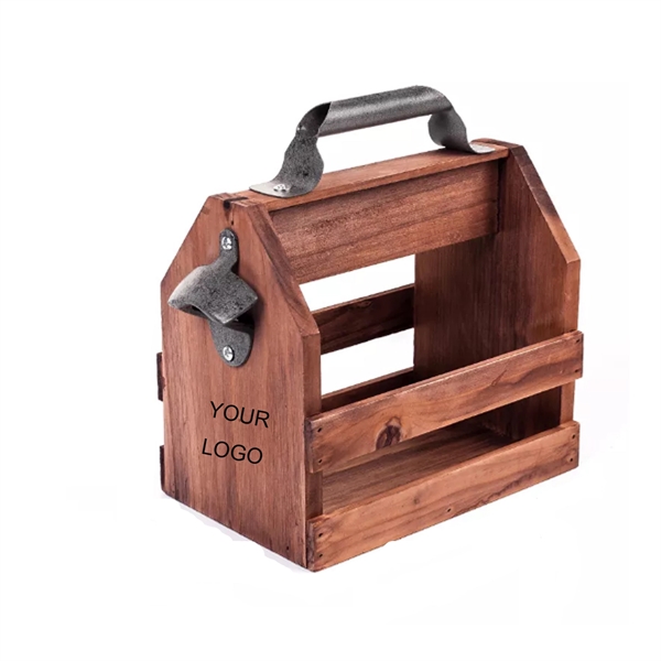 Wooden Beer Caddy - Wooden Beer Caddy - Image 0 of 3