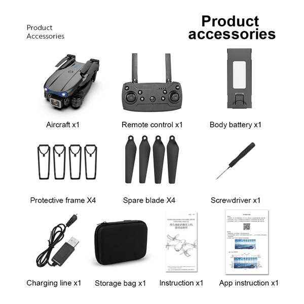 Dual Camera Mini Drone with Carrying Case - Dual Camera Mini Drone with Carrying Case - Image 3 of 3