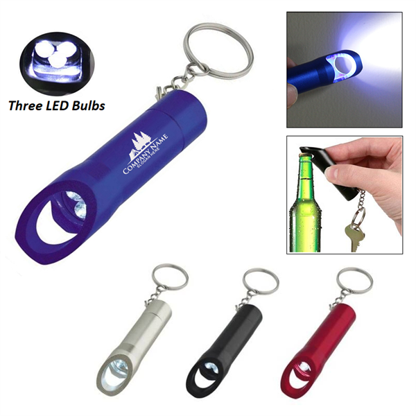 Aluminum LED Flashlight with Bottle Opener - Aluminum LED Flashlight with Bottle Opener - Image 0 of 4