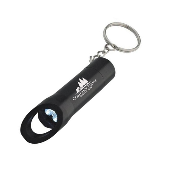 Aluminum LED Flashlight with Bottle Opener - Aluminum LED Flashlight with Bottle Opener - Image 1 of 4