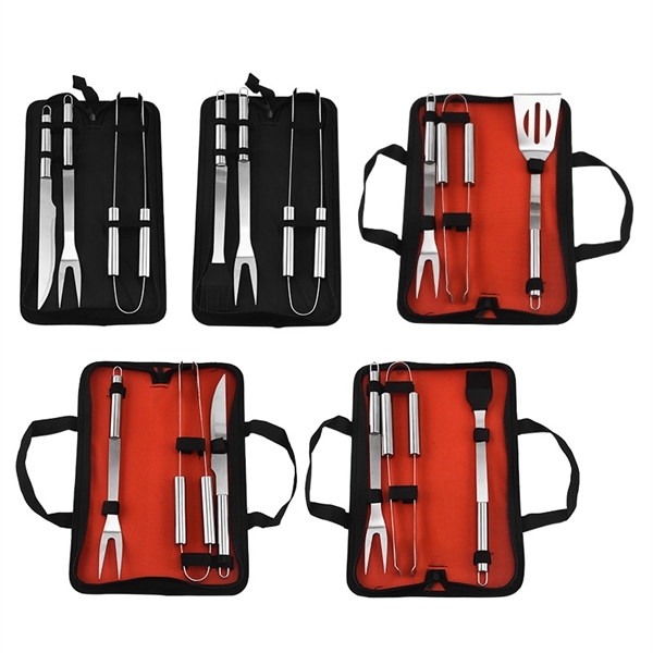 Camping Barbecue Grill Tools Set 3Pcs - Camping Barbecue Grill Tools Set 3Pcs - Image 0 of 5