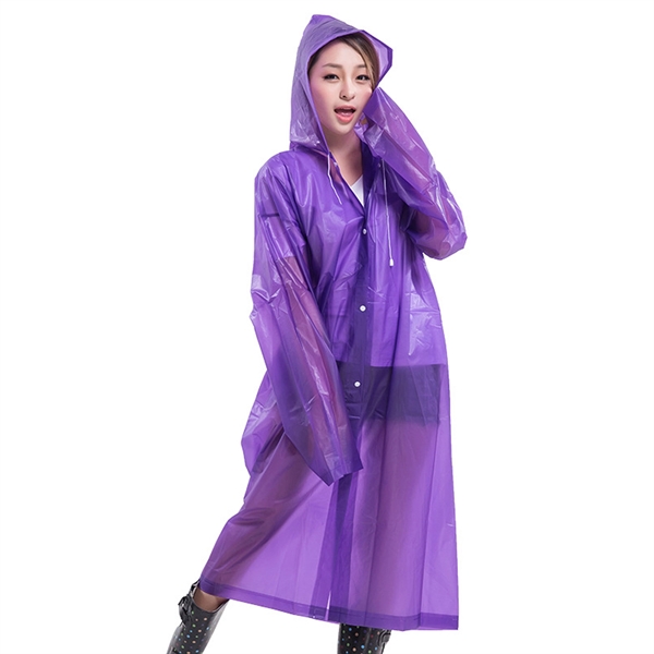 EVA Rain Ponchos Reusable Raincoat - EVA Rain Ponchos Reusable Raincoat - Image 4 of 10
