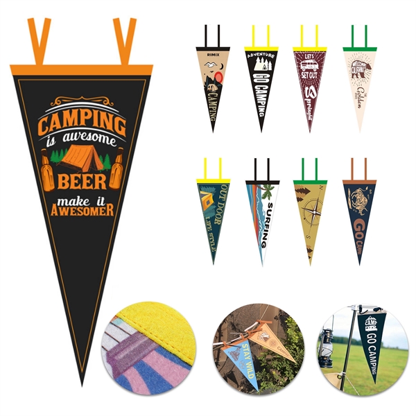 Soft Felt Camping Pennant - Soft Felt Camping Pennant - Image 0 of 2