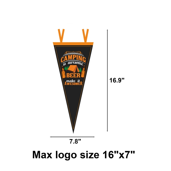 Soft Felt Camping Pennant - Soft Felt Camping Pennant - Image 1 of 2