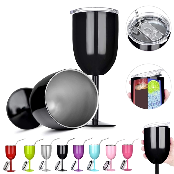 10 OZ Stainless Steel Wine Glass - 10 OZ Stainless Steel Wine Glass - Image 0 of 8