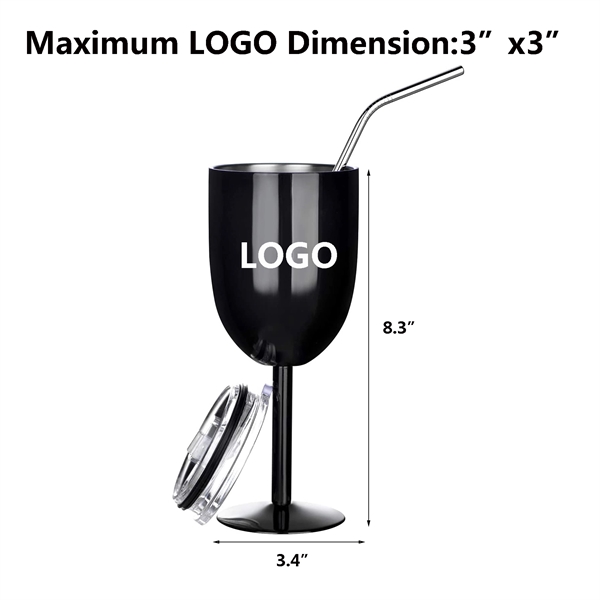 10 OZ Stainless Steel Wine Glass - 10 OZ Stainless Steel Wine Glass - Image 7 of 8